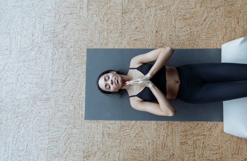 Chanting a mantra during meditation