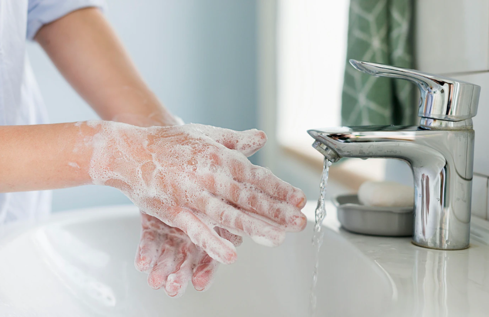 Washing hands